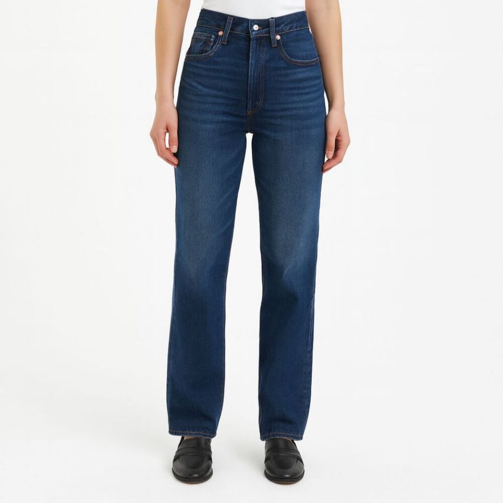 AE77 The Western Straight Leg Jeans Blue 27